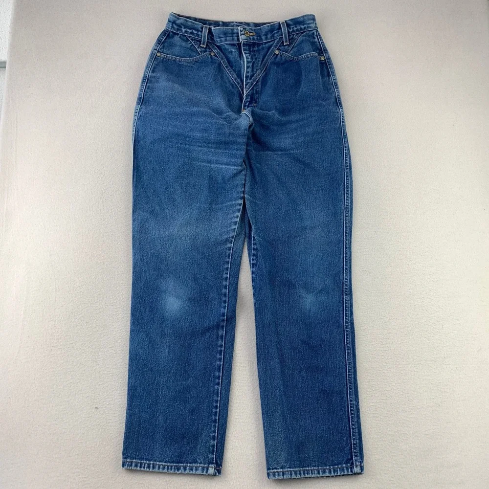 Vintage Ozark Mountain No-Back Jeans Womens 29‎ Blue Western High Rise Straight